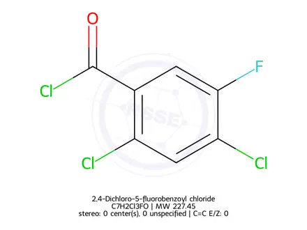 Chemical structure of 2,4-Dichloro-5-fluorobenzoyl chloride