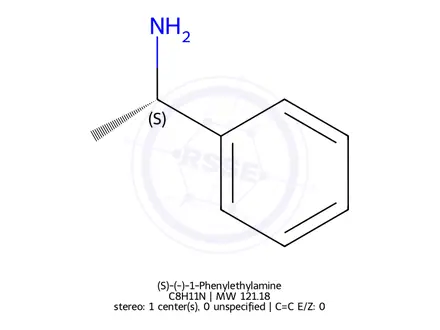 Chemical structure of (S)-(-)-1-Phenylethylamine