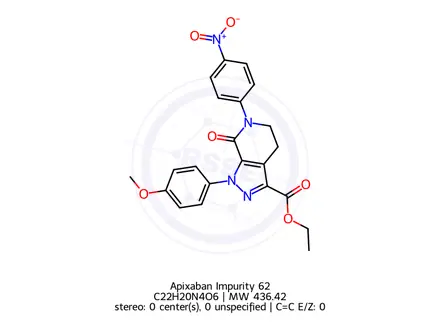 Chemical structure of Apixaban Impurity 62