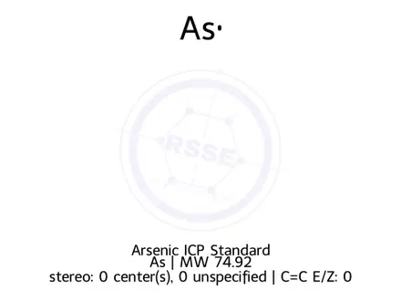 Chemical structure of Arsenic ICP Standard