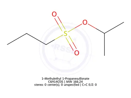 Chemical structure of 1-Methylethyl 1-Propanesulfonate