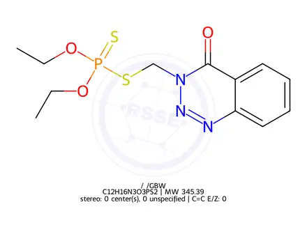 Chemical structure of Azinphos-ethyl