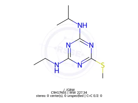 Chemical structure of Ametryn