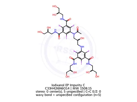 Chemical structure of Iodixanol EP Impurity C