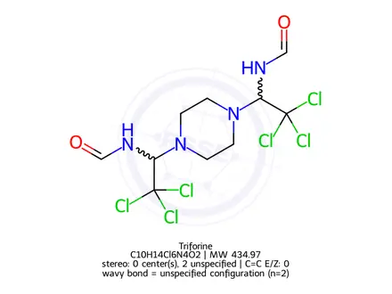 Chemical structure of Triforine