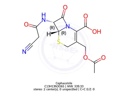 Chemical structure of Cephacetrile