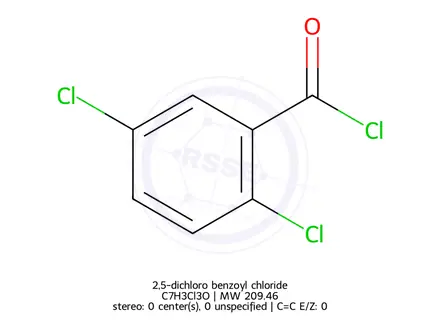 Chemical structure of 2,5-dichloro benzoyl chloride