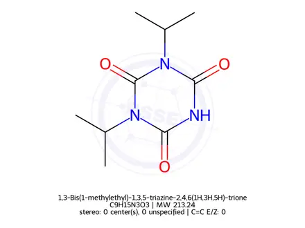 Chemical structure of 1,3-Bis(1-methylethyl)-1,3,5-triazine-2,4,6(1H,3H,5H)-trione