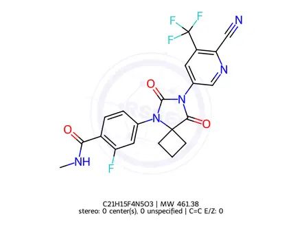 Chemical structure of Apalutamide Impurity 1