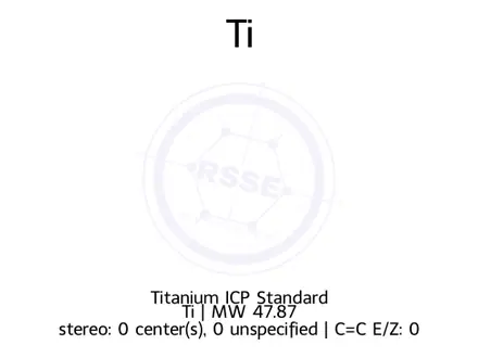 Chemical structure of Titanium ICP Standard