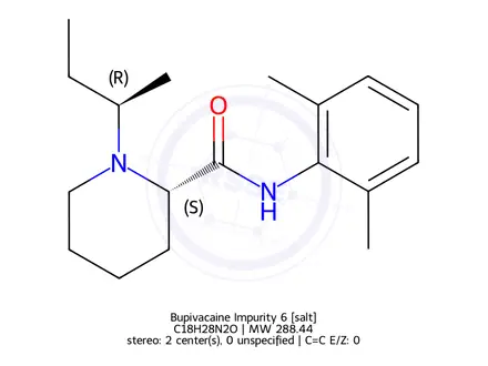 Chemical structure of Bupivacaine Impurity 4