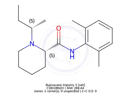 Chemical structure of Bupivacaine Impurity 3