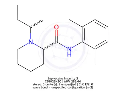 Chemical structure of Bupivacaine Impurity 2