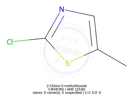 Chemical structure of 2-Chloro-5-methylthiazole