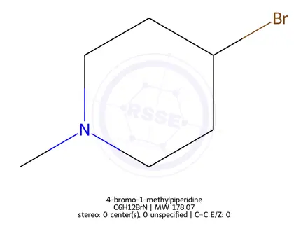 Chemical structure of 4-bromo-1-methylpiperidine