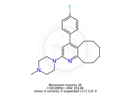 Chemical structure of Blonanserin Impurity 26