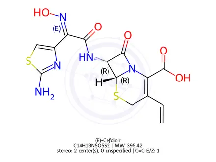Chemical structure of Cefdinir Impurity R
