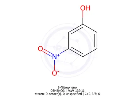 Chemical structure of 3-Nitrophenol