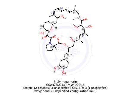 Chemical structure of Temsirolimus Impurity 2