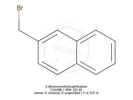 Chemical structure of 2-(Bromomethyl)naphthalene