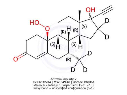 Chemical structure of Acitretin Impurity 2