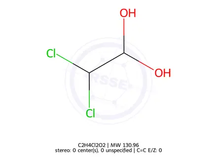Chemical structure of Dichloroacetaldehyde Hydrate
