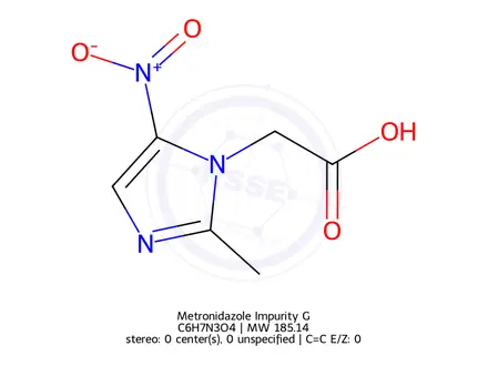 Chemical structure of Metronidazole Impurity G