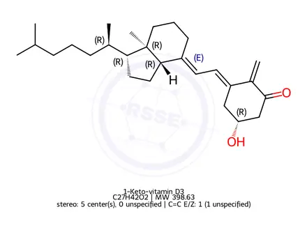 Chemical structure of 1-Keto-vitamin D3