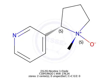 Chemical structure of (1S,2S)-Nicotine 1-Oxide