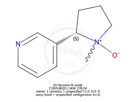 Chemical structure of Nicotine 1'-N-oxide