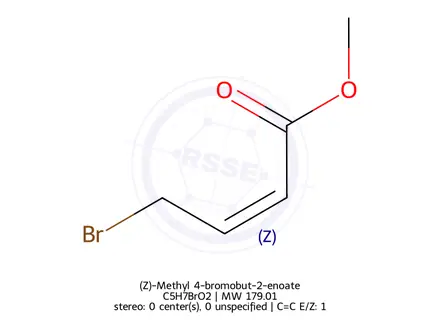 Chemical structure of (Z)-Methyl 4-bromobut-2-enoate
