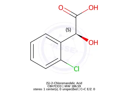 Chemical structure of (S)-2-Chloromandelic Acid