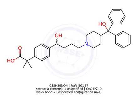 Chemical structure of Fexofenadine Hydrochloride