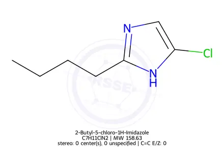 Chemical structure of 2-Butyl-4-chloro-1H-imidazole