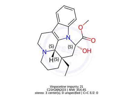 Chemical structure of Vinpocetine impurity 21