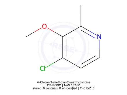 Chemical structure of 4-Chloro-3-methoxy-2-methylpyridine