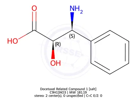 Chemical structure of Docetaxel Related Compound 1