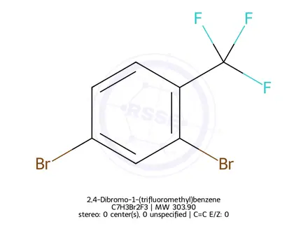Chemical structure of 2,4-Dibromo-1-(trifluoromethyl)benzene