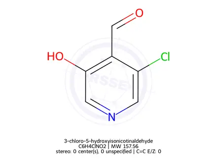 Chemical structure of 3-chloro-5-hydroxyisonicotinaldehyde