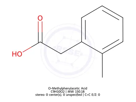 Chemical structure of O-Methylphenylacetic Acid