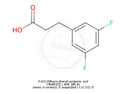 Chemical structure of 3-(3,5-Difluoro-phenyl)-propionic acid