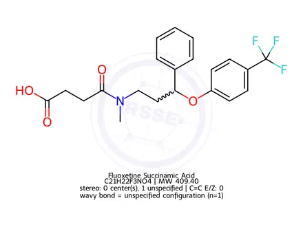 Chemical structure of Fluoxetine Succinamic Acid