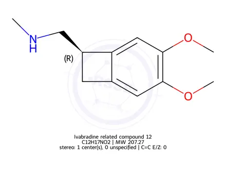 Chemical structure of Ivabradine related compound 12