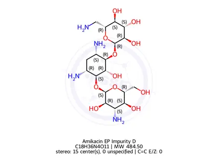 Chemical structure of Amikacin EP Impurity D