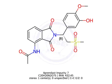 Chemical structure of Apremilast Impurity QY
