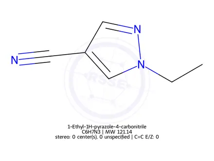 Chemical structure of 1-Ethyl-1H-pyrazole-4-carbonitrile