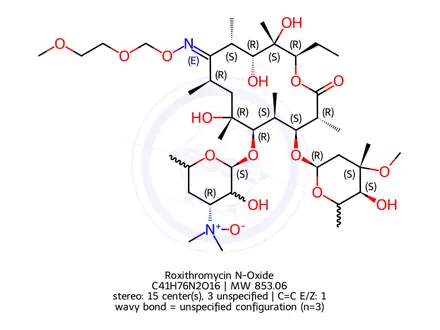 Chemical structure of Erythromycin Impurity 20