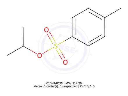Chemical structure of isopropyl 4-methylbenzenesulfonate