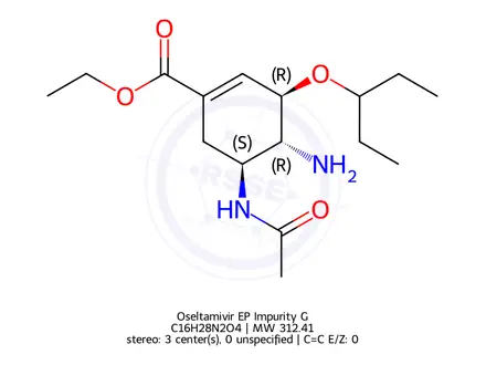 Chemical structure of Oseltamivir EP Impurity G