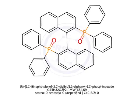 Chemical structure of [1,1'-binaphthalene]-2,2'-diylbis(diphenylphosphine oxide)